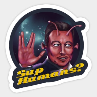 Martian Elon Sticker